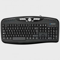 Teclado multimedia alámbrico USB